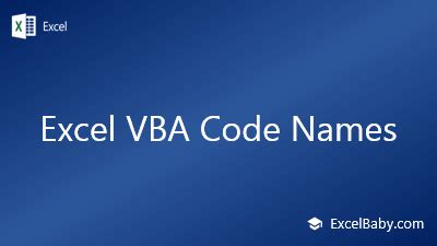 Image result for VBA Sheet Code Names