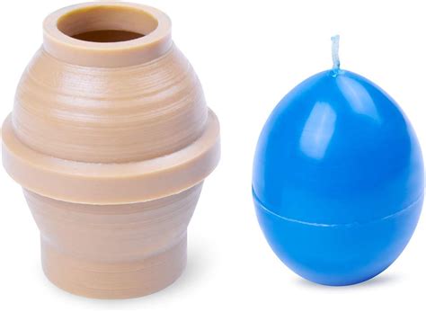 Buy Candle Shop - Egg Shaped Candle Mold - Height: 2 in, Width: 1.6 in ...