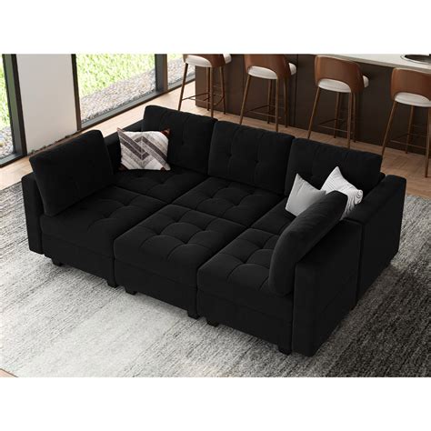Soneson 7 - Piece Velvet Reclining Sectional – Westido - Stylish ...