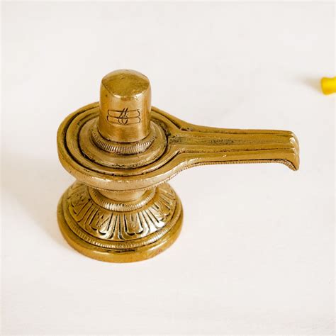 Shivling Brass Showpiece For Puja Room Online - Premium Devotion | Nestasia