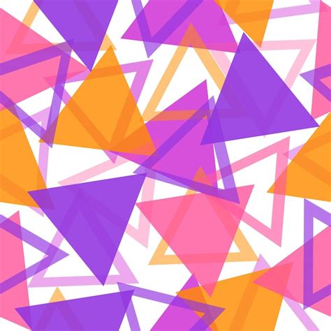 Rainbow color triangle seamless pattern | Premium Vector