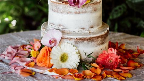Wallpaper cake, pastries, dessert, flowers, petals hd, picture, image