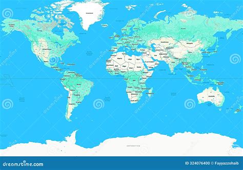 Image result for Basic Map of World