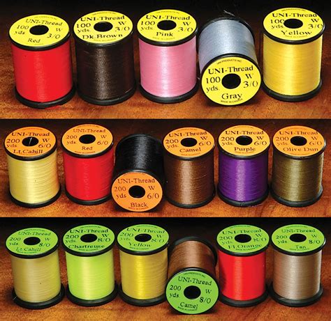 UNI Products Inc Pink Polyester Fly Tying Thread 3/0, 200 Yards ...