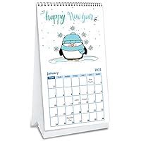 AccuPrints Cute Animal Desk Calendar 2022 (4x8) inch 12 Pages Calendar ...
