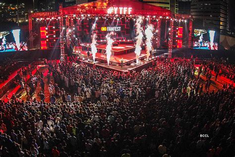 Audience enjoying the show at the fourth edition of YouTube FanFest ...