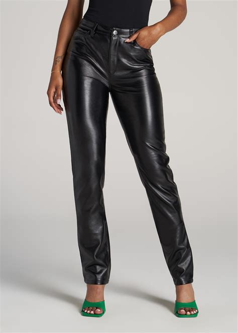 Faux Leather Slim Pants for Tall Women | American Tall