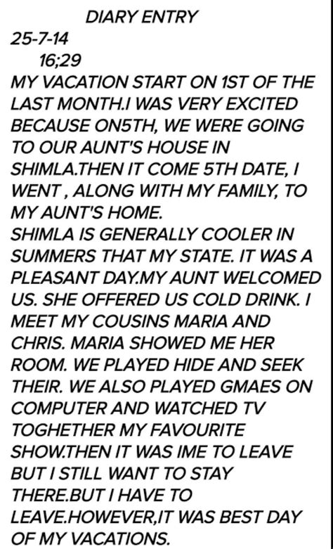 You learnt a new thing during lockdown. Write a diary entry to express ...