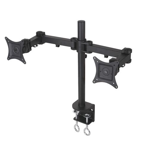 Dual LCD Monitor Stand desk clamp holds up to 24-Inch lcd monitors ...