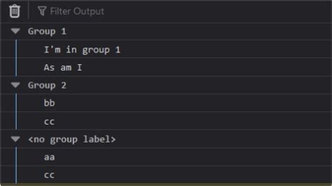 Image result for Console Group JavaScript