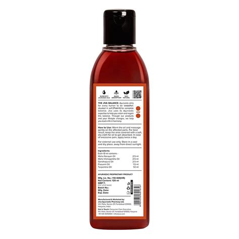 Jiva Pain Calm Oil, 120 ml Price, Uses, Side Effects, Composition ...