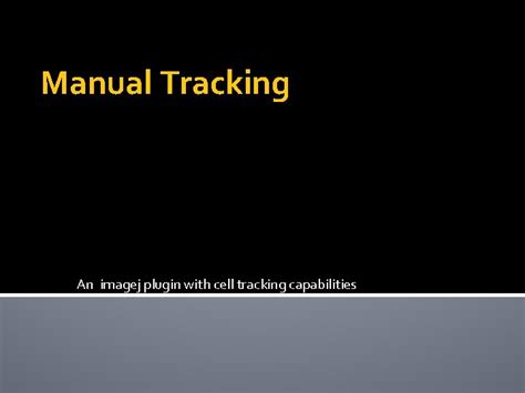 Image result for Manual Tracking ImageJ