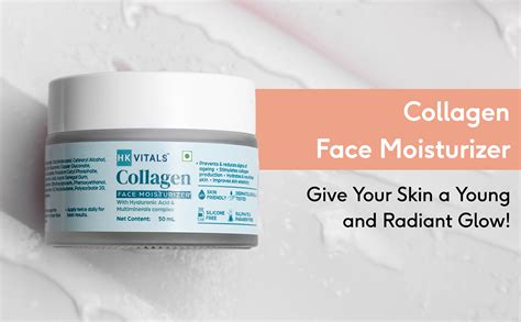 hk vitals Collagen Moisturizer for Face (50ml) | With Hyaluronic Acid ...