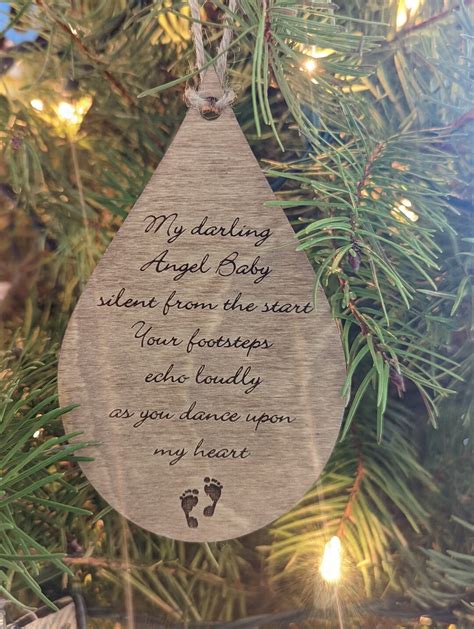 My Darling Angel Baby Ornament, Memorial Ornament, Stillbirth ...