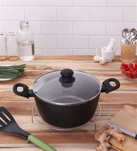 Buy Roxx Endura Forged Aluminium Non-Stick Cook & Serve Casserole with ...