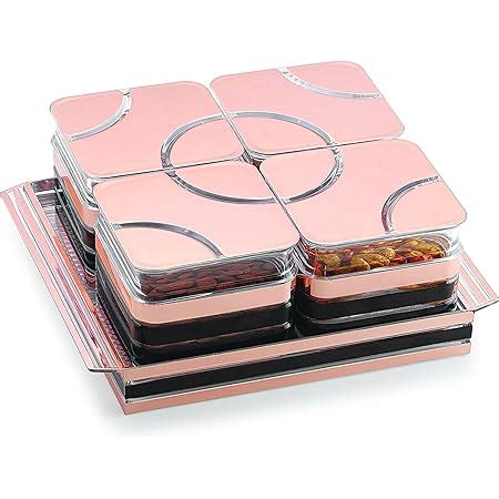 VAKHAR Wooden Dry Fruit Box Mukhwas Box Storage Container Serving Tray ...
