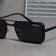 Buy OPERA Black Rectangle Sunglasses - Classic Style and Eye Protection