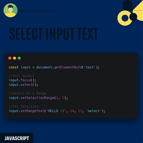 Image result for JavaScript Select Text