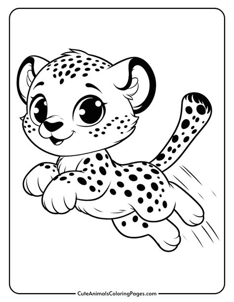 Cheetah Coloring Pages (10 Free Printable Pages) - Cute Animals ...