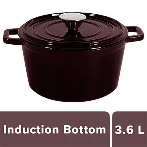 Buy Wonderchef Casserole - Induction Base, Ferro Cast-Iron ,With Lid ...