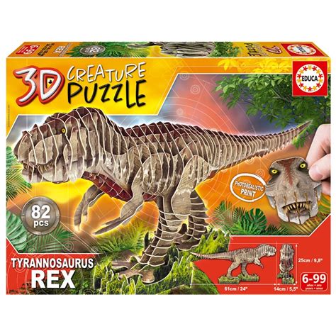 EDUCA 3D CREATURE PUZZLE T-REX - Games World