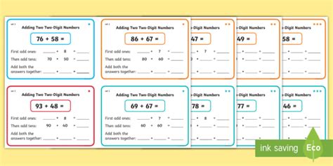 Image result for Adding Two 2-Digit Numbers Crossing 10