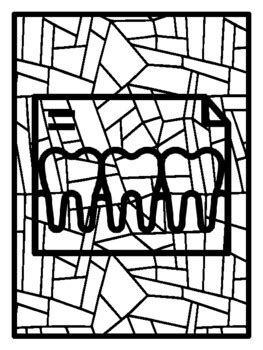 36 Dental Health Craft, Geometric Coloring Pages, Early Finisher ...