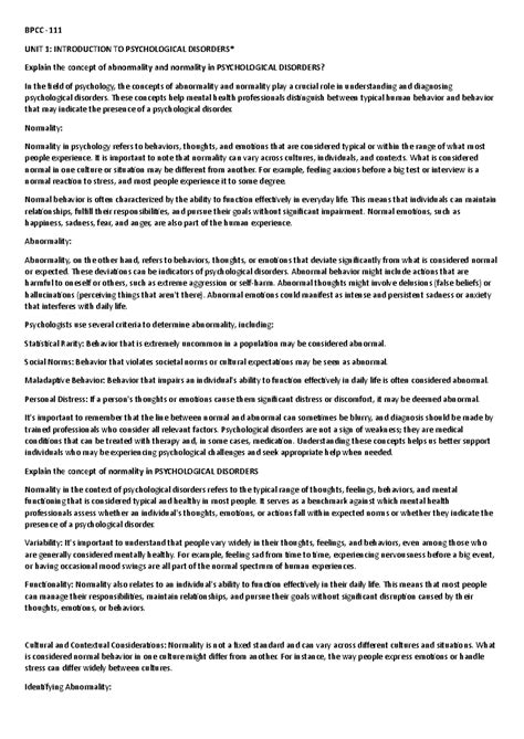 BPCC -111 - UNIT 1 - notes for exam - BPCC - 111 UNIT 1: INTRODUCTION ...