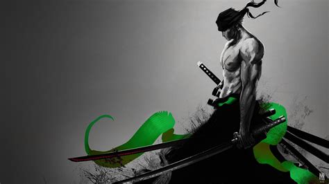 wallpaper laptop roronoa zoro