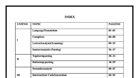 Compiler Design - A.Y 2025 Lecture Notes on Language Processing - Studocu