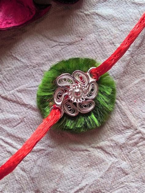 Silver Rakhi Online - Buy Silver Filigree Rakhi by Silverlinings