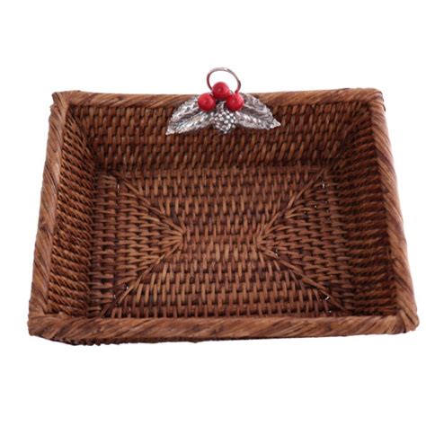 Image result for Rectangular Rattan Basket