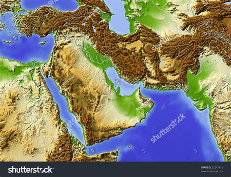 Middle East Topography
