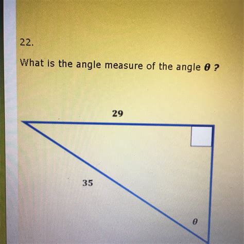 What is the angle measure of the angle 0? - Brainly.in