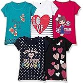 Kuchipoo Regular Fit Cotton Girls T-Shirt Pack of 5 (KUC-TSHRT-103-4-5 ...