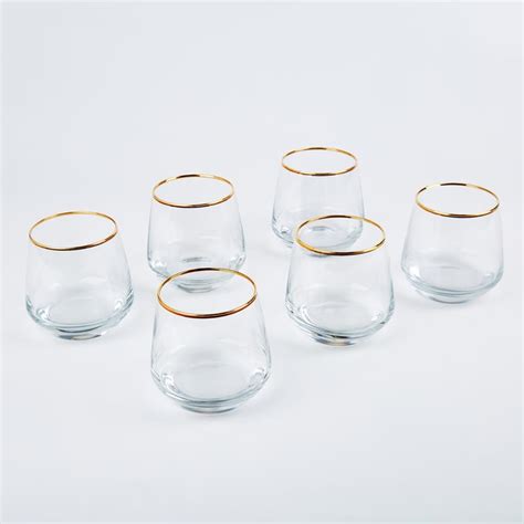 Buy Kin Set of 6 Whisky Glasses - 320ml from Home Centre at just INR 1599.0
