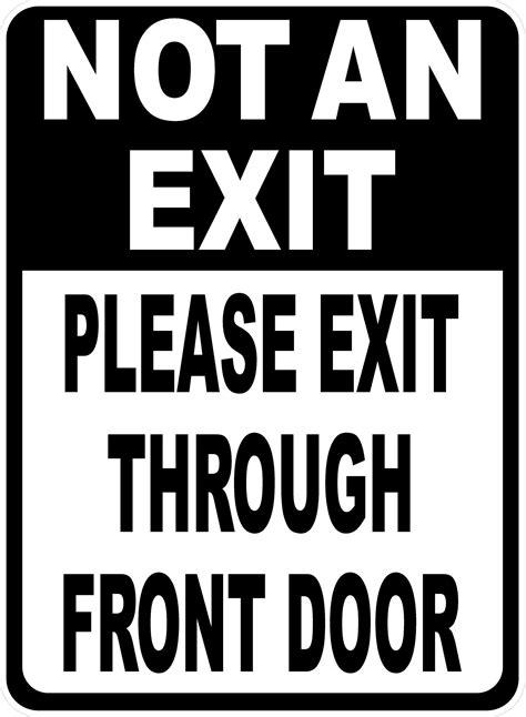 Exit Door Sign