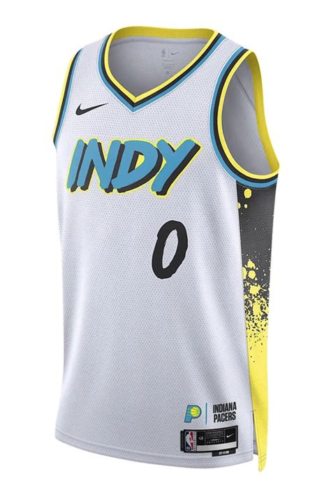 Nike - Nike Tyrese Haliburton Indiana Pacers 2024/25 City Edition Dri ...