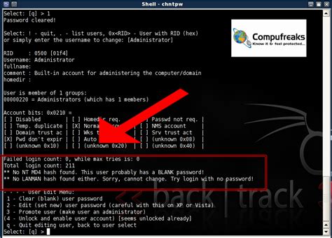 How to hack Windows Xp Administrator Password?-(Part -I) - SecurityHunk
