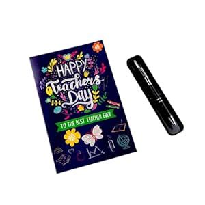 ARCHIES Happy Teachers Day Greeting Card with Premium Pen : Amazon.in ...