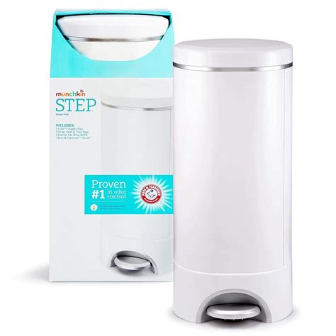 Brandclub - Munchkin® STEP™ Diaper Pail Powered by Arm & Hammer, #1 in Odor Control, Award ...