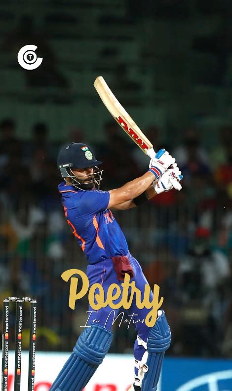 Watching Kohli bat is pure joy, a perfect blend of passion and class.
