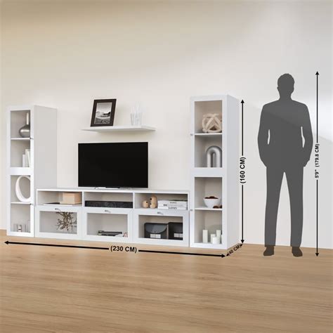 Buy Soho Large TV Unit with 2 Multipurpose Cabinets - White from Home ...