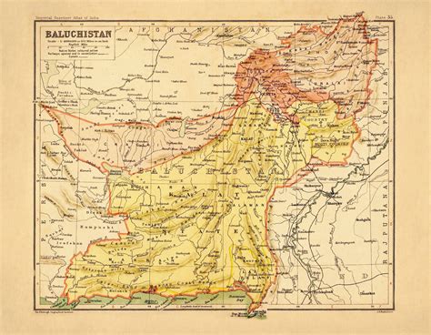 Map Of Afghanistan And Balochistan