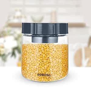 Buy Borosil Easyscoop Endura 600 ml Glass Jar With PP Lid & Scoop Cup ...