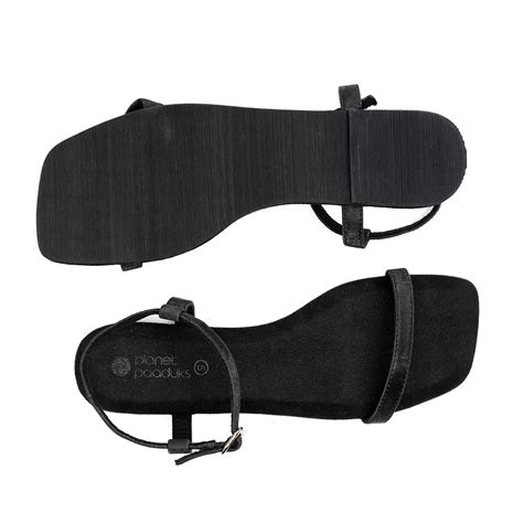 Zoe Luxe Ankle-Strap Vegan Leather Black Women Sandals - Image 4 - Paaduks