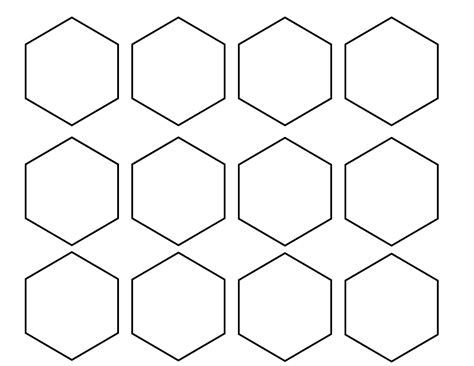 Hexagonal Thinking Blank Template - Etsy