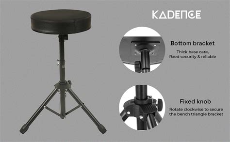 Kadence THRN-NK125 Home Series Round Drum Throne | 360° Swivel Seat ...