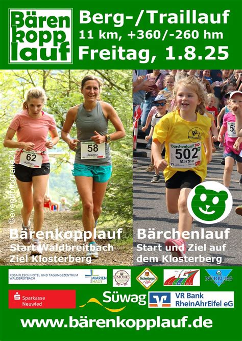 5. Bärenkopplauf mit 2. Bärchenlauf, Jahnstraße 1, 56588 Waldbreitbach ...