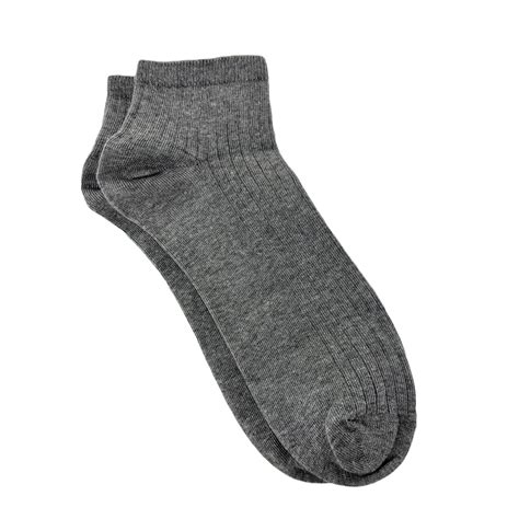 Ribbed Ankle Socks For Men - Light Grey – Mint & Oak